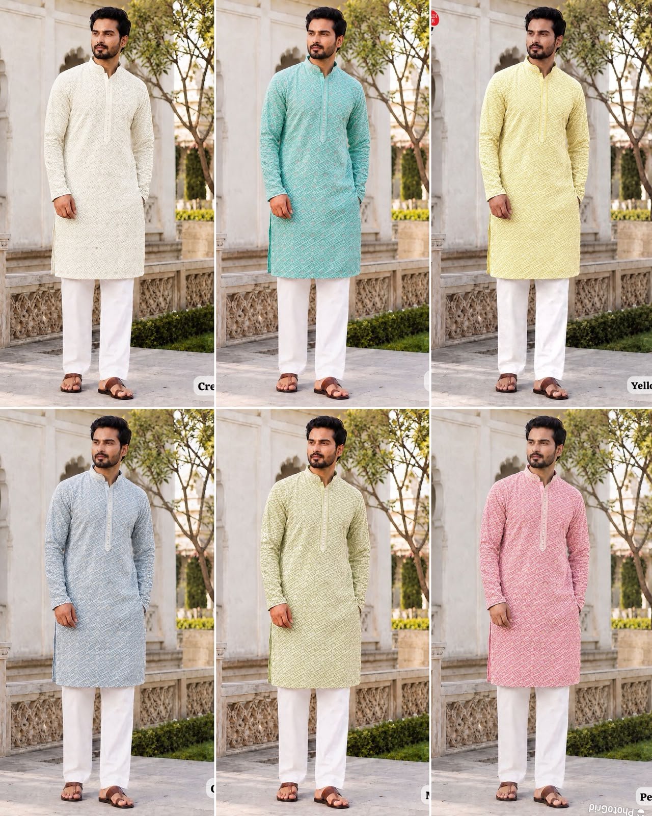 Chikankari Long kurta payjama - Image 8